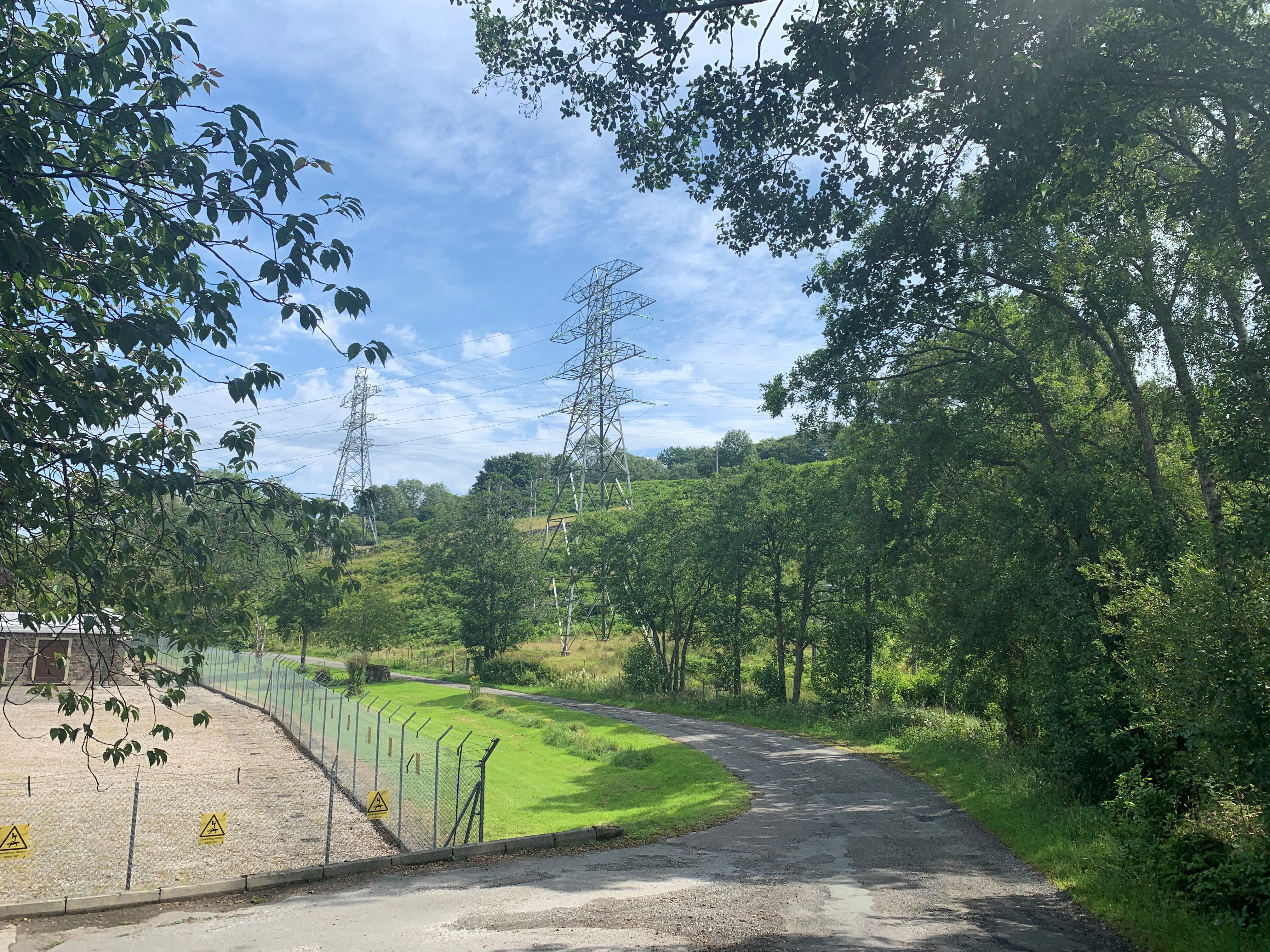 Asset Metal transmission towers.