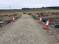 Access road to substation.