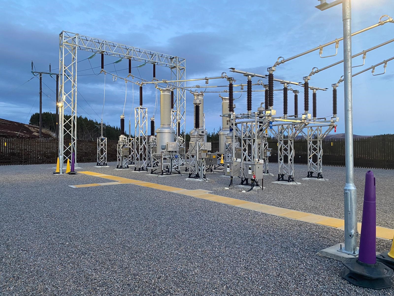 An electrical substation