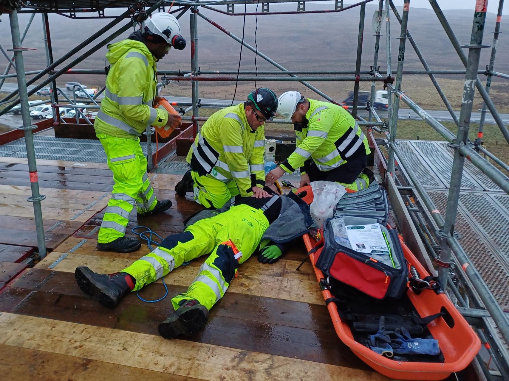 The drill helped to put the site team's robust emergency response plan in to practice