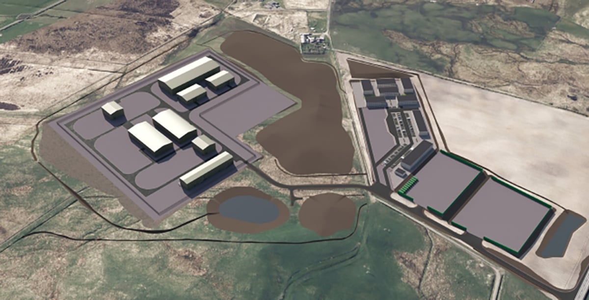 Indicative View Of Finstown Substation Including Temporary Construction Compound And Temporary Workforce Accommodation