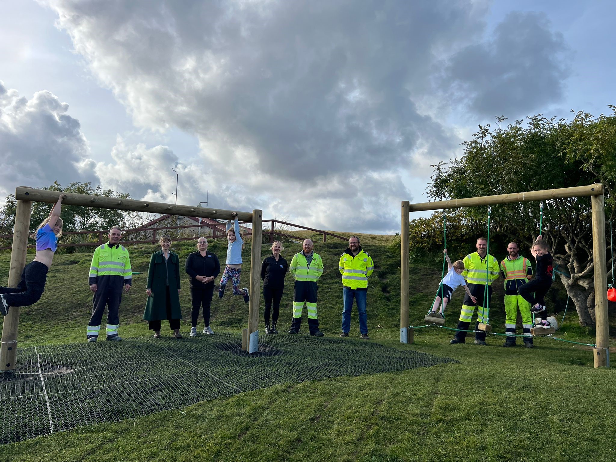 SSEN Transmission The newly refurbished playground is a big hit with the pupils at Lunnasting Primary School