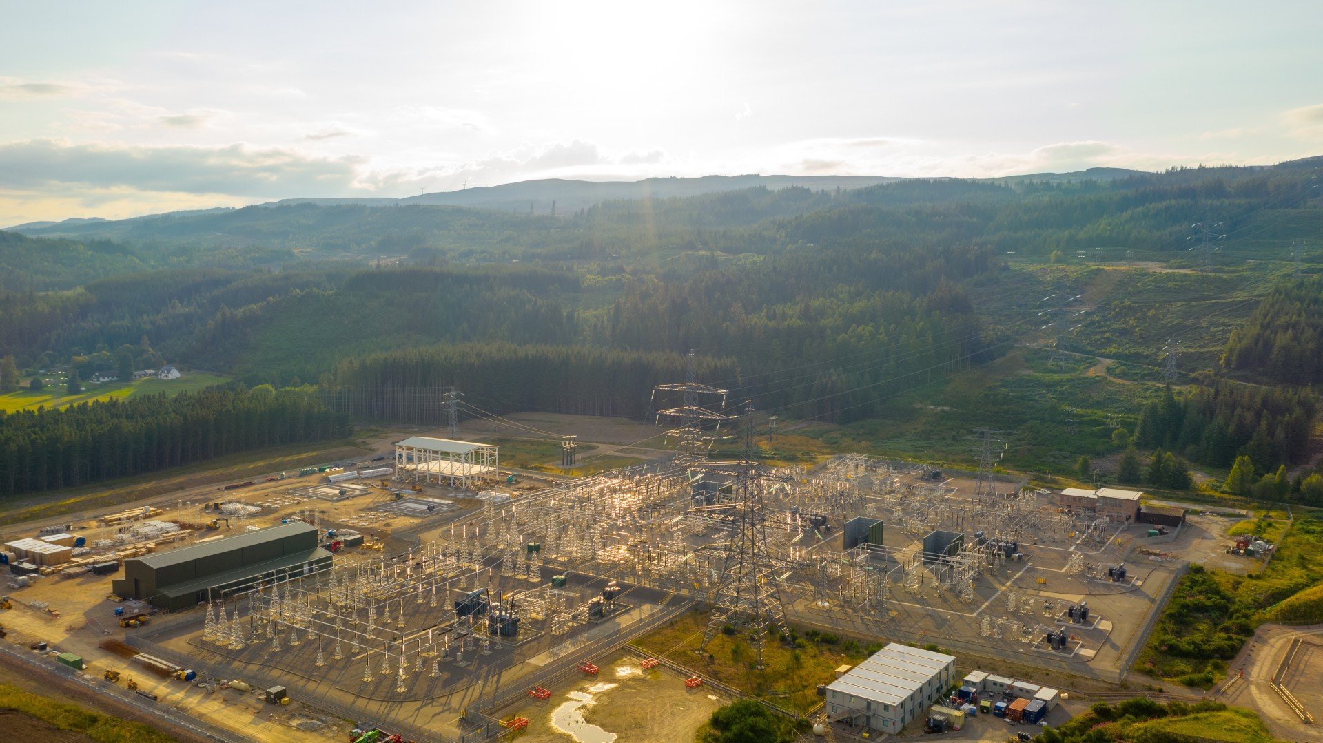 Fort Augustus Substation aerial view